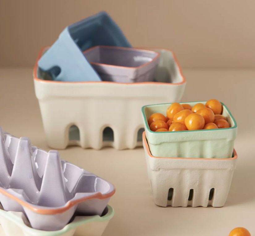 Linnea Stoneware Fruit Basket